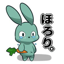 Calm rabbit sticker #13225533