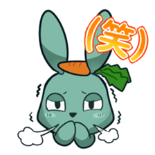 Calm rabbit sticker #13225538