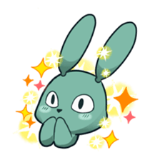 Calm rabbit sticker #13225540