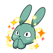 Calm rabbit sticker #13225540