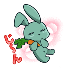 Calm rabbit sticker #13225541