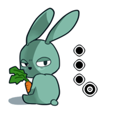Calm rabbit sticker #13225542