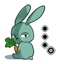 Calm rabbit sticker #13225542