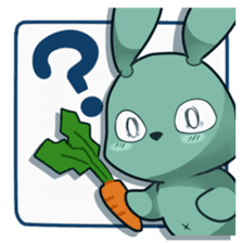 Calm rabbit sticker #13225543