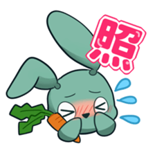Calm rabbit sticker #13225546
