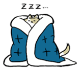 futon and cat sticker #13226920