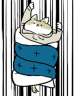 futon and cat sticker #13226930