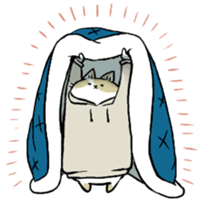 futon and cat sticker #13226938