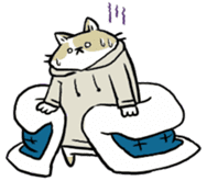 futon and cat sticker #13226939