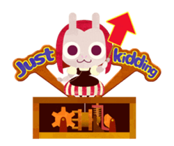 cat and rabbit of automata in love sticker #13227828