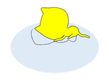 Yellow Cat & White Cat sticker #13228270