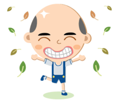 The little bald boy sticker #13228686