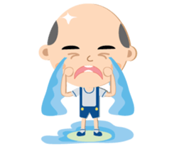 The little bald boy sticker #13228687