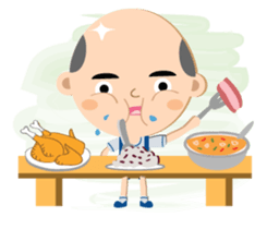 The little bald boy sticker #13228701