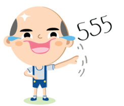 The little bald boy sticker #13228707