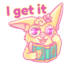 Little foxes Caramel and Souffles sticker #13228745