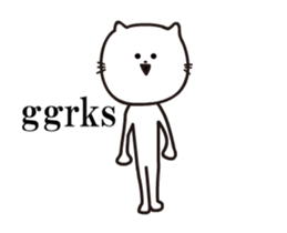 Cats move that does not move too much sticker #13229072