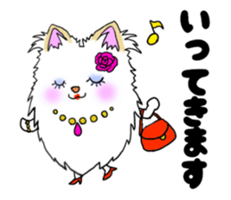 pomeranian pearl of my house sticker #13229174