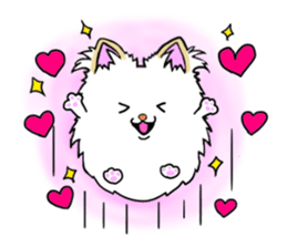 pomeranian pearl of my house sticker #13229196