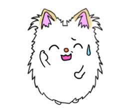 pomeranian pearl of my house sticker #13229199