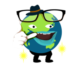 Hello "Earth" sticker #13229543