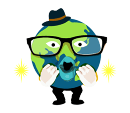 Hello "Earth" sticker #13229548