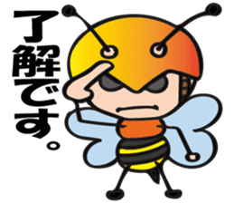 Helmet-Bee sticker #13229752