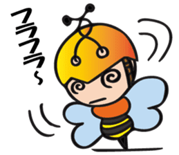 Helmet-Bee sticker #13229770