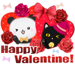 mohu panda3 halloween with black cat sticker #13229939