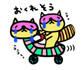 Strange raccoon3 sticker #13230037