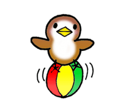Elementary school of illustration (bird) sticker #13230530