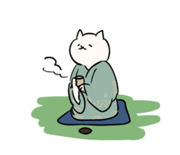 Edo style cats sticker #13230575