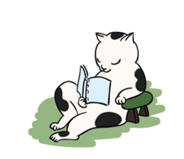 Edo style cats sticker #13230576