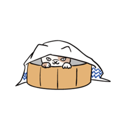 Edo style cats sticker #13230587