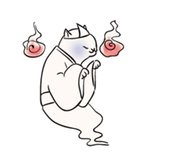 Edo style cats sticker #13230591