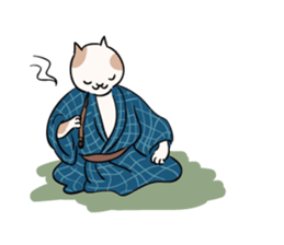 Edo style cats sticker #13230593