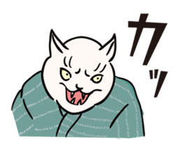 Edo style cats sticker #13230596