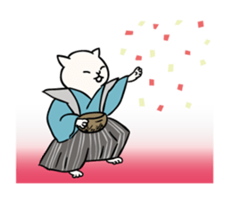 Edo style cats sticker #13230602