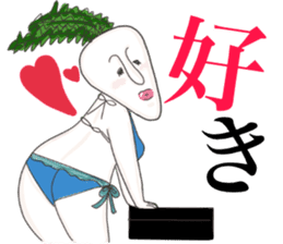 Gravure idol of vegetables sticker #13230642