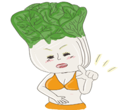 Gravure idol of vegetables sticker #13230671