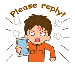 adolf the firefighter animated sticker #13231068