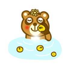 Winter raccoon dog sticker #13231306