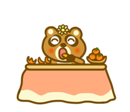 Winter raccoon dog sticker #13231312