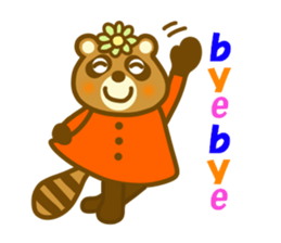 Winter raccoon dog sticker #13231325