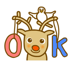 Animal sticker to enjoy the winter sticker #13231334