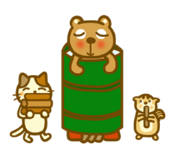 Animal sticker to enjoy the winter sticker #13231341