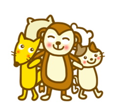 Animal sticker to enjoy the winter sticker #13231360