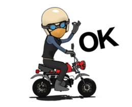 Small motorcycle sticker #13231403