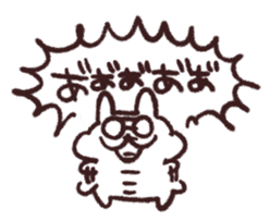 Tukkomi Rabbit sticker #13231631