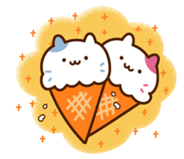 Gemini cat (Minnie pink rabbit series) sticker #13232841